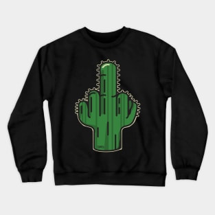 Cactus with a finger Crewneck Sweatshirt